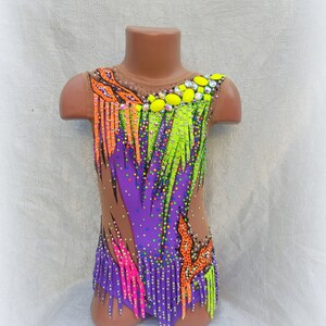 Rhythmic gymnastics leotard  for girls, costume for competition of gymnastics, cheerleading, dance, figure skating dress, leotards to order