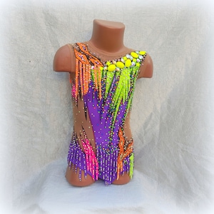 Rhythmic gymnastics leotard  for girls, costume for competition of gymnastics, cheerleading, dance, figure skating dress, leotards to order