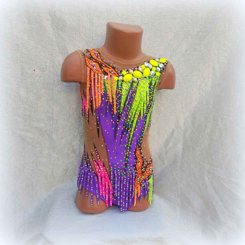 Rhythmic gymnastics leotard  for girls, costume for competition of gymnastics, cheerleading, dance, figure skating dress, leotards to order