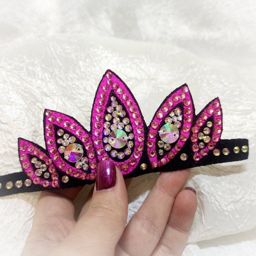Hair crown for rhythmic gymnastics, accessories for hair to competition, solemn event, party, Gift to girls gymnasts, ribbon for bun