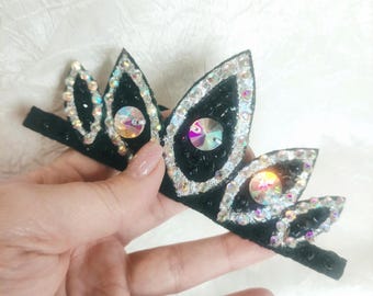 Hair crown for rhythmic gymnastics, accessories for hair, ribbon for bun