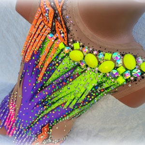 Rhythmic gymnastics leotard  for girls, costume for competition of gymnastics, cheerleading, dance, figure skating dress, leotards to order