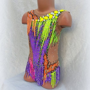 Rhythmic gymnastics leotard  for girls, costume for competition of gymnastics, cheerleading, dance, figure skating dress, leotards to order