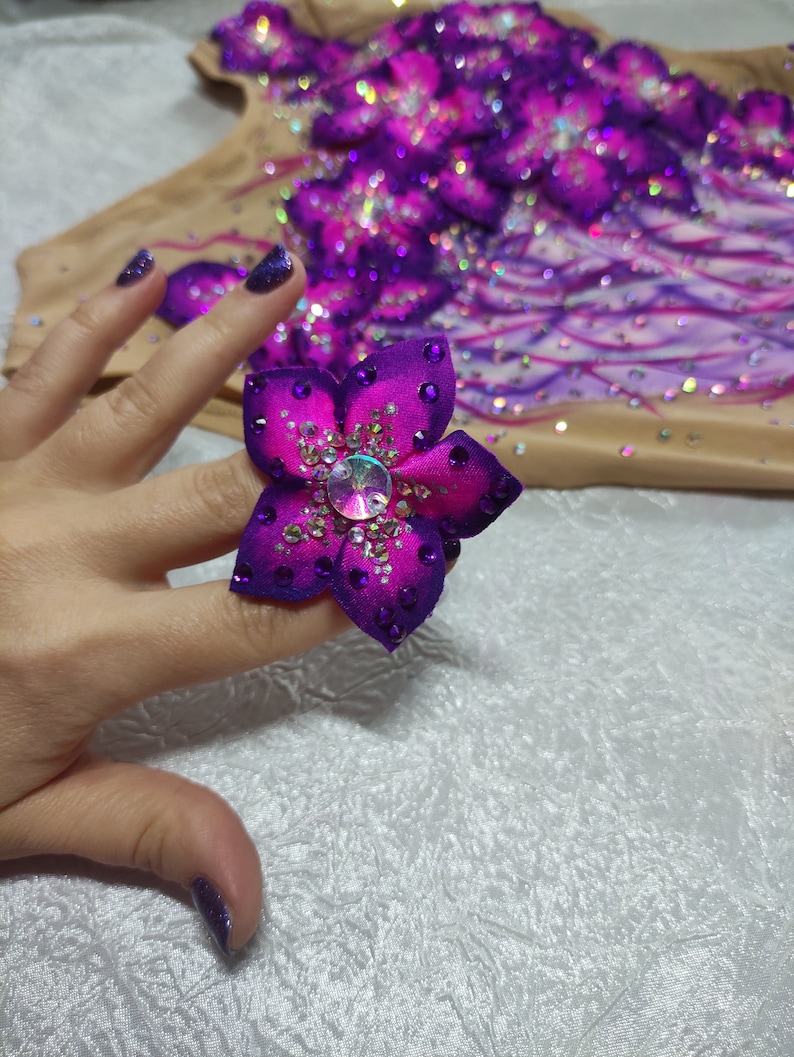 Rhythmic Gymnastics Hair Accessory, Scrunchie to Hair, Hair Crown, Gift