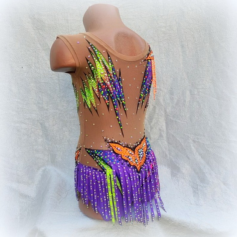Rhythmic gymnastics leotard  for girls, costume for competition of gymnastics, cheerleading, dance, figure skating dress, leotards to order
