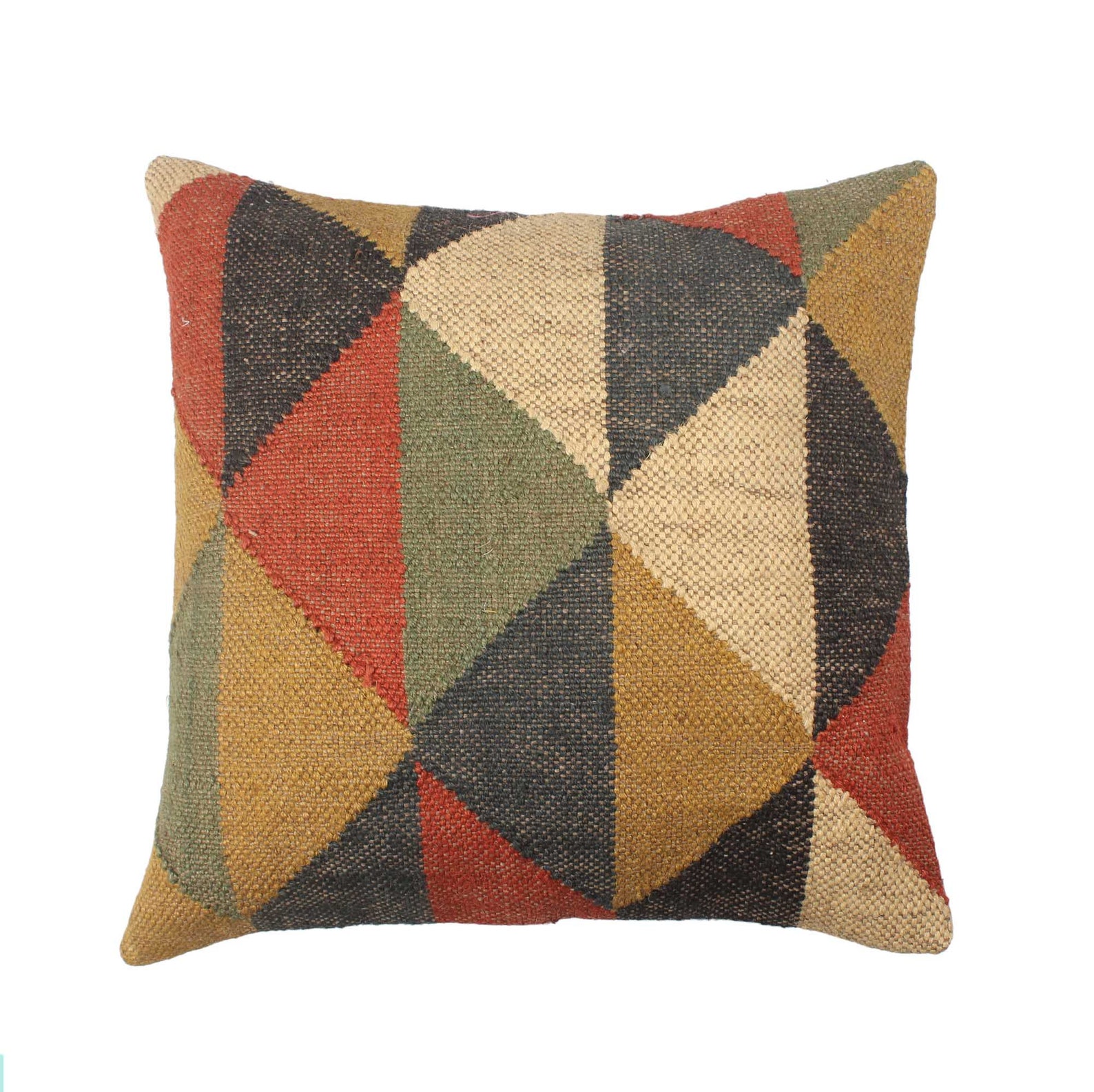 Handmade Jute Cushion 45cm X 45cm set of 2 Bohemian Morocco Texture