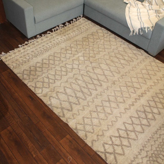 Handmade 100 Soft Wool Rugs handwoven shag Rug Indian Etsy