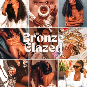 3 Melanin Honey Presets| Lightroom Mobile Preset, Best Dark Influencer Instagram Preset, Black Girl Brown Skin Magic, Dark Skin Preset
