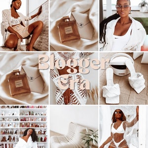 3 Melanin Presets| Brown Dark Skin Blogger Presets, Aesthetic Presets, Black Girl Magic Filter, Noir Presets, Dark Mobile & Desktop Presets