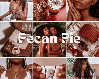 3 Dark Melanin Presets| Best Brown Dark Skin Black Blogger Presets, Warm Presets, Instagram Filter Aesthetic Presets, Best Mobile Presets