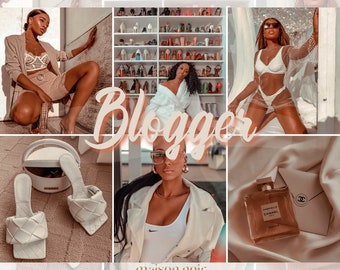 3 Ajustes preestablecidos de Melanin de Blogger/ Mejor Blogger de piel oscura marrón Chica Chica negra Filtro mágico Afro American Lightroom Ajustes preestablecidos móviles y de escritorio