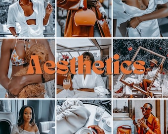 3 Aesthetic Presets| Dark Blogger Preset, Melanin Skin Preset, Instagram Influencer Blogger Preset , Fashion Dark Golden Lightroom Preset