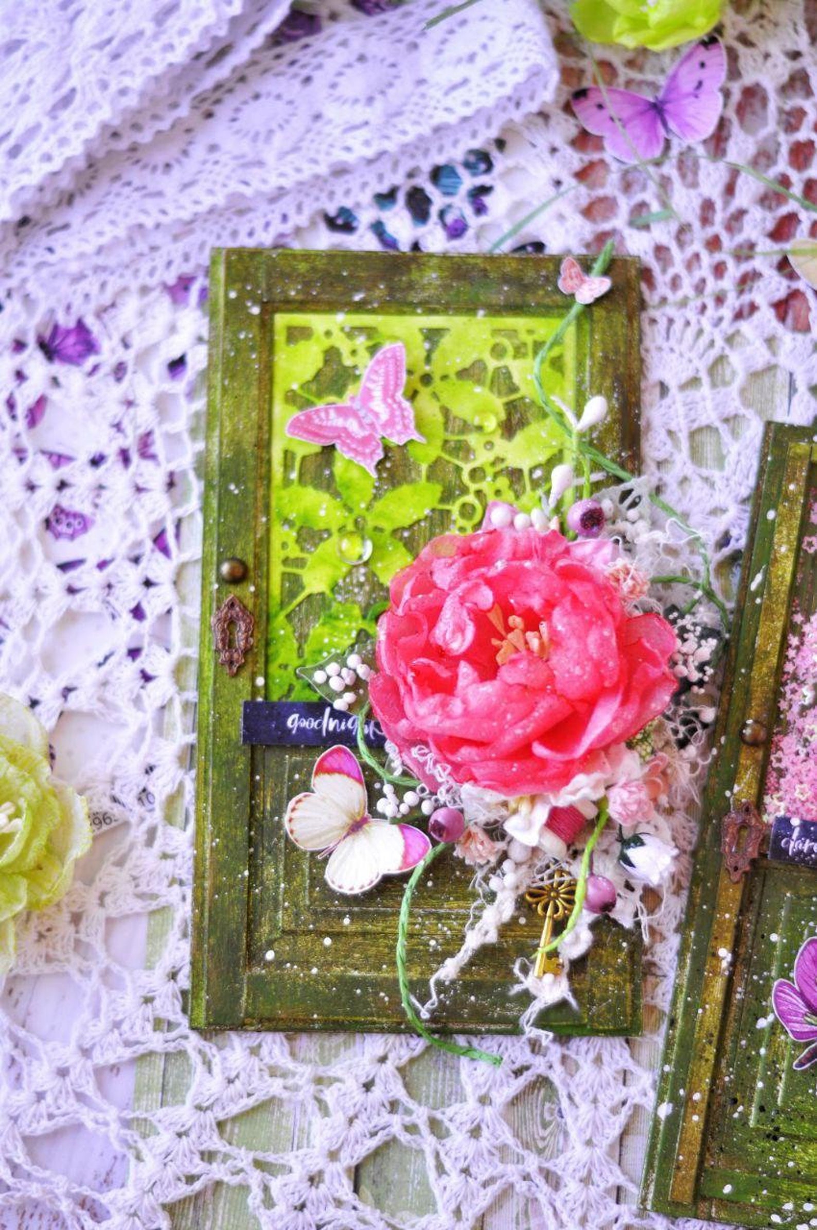 Handmade handmade postcard beautiful postcard birthday Etsy