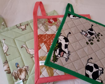Quilted pot holders