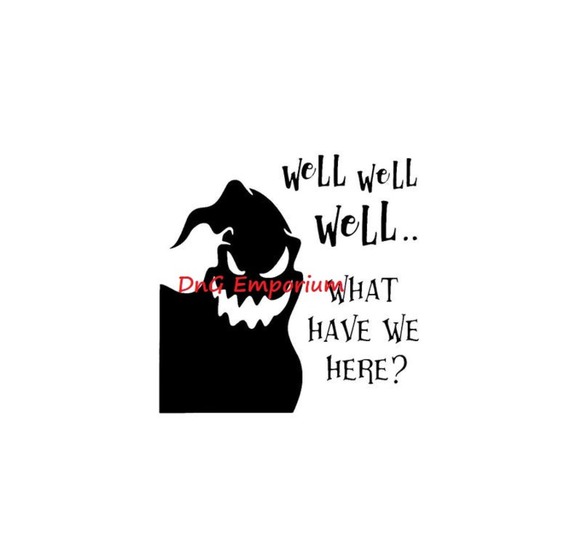 Oogie Boogie Nightmare Before Christmas Quotes Vinyl Decal Etsy