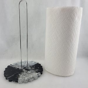 Decorative Resin and Metal Paper Towel Holder