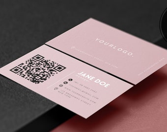 Qr Code Calling Card Etsy