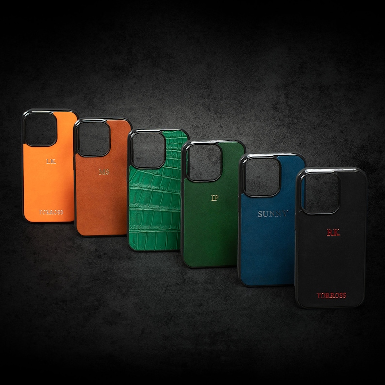 Läderfodral för iPhone X, XS, XR, 11 Pro Max, 12 Pro Max, 13 Pro Max, 14 Pro Max, iPhone SE-skal, estetiskt telefonskal, anpassat iPhone-skal bild 10