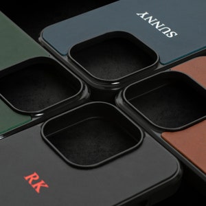 Läderfodral för iPhone X, XS, XR, 11 Pro Max, 12 Pro Max, 13 Pro Max, 14 Pro Max, iPhone SE-skal, estetiskt telefonskal, anpassat iPhone-skal bild 2
