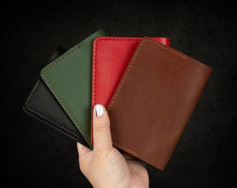 Leather custom passport cover, passport holder, case for passport with wallet, passport book cover, travel gift - TORROSS™ Passport Cover W