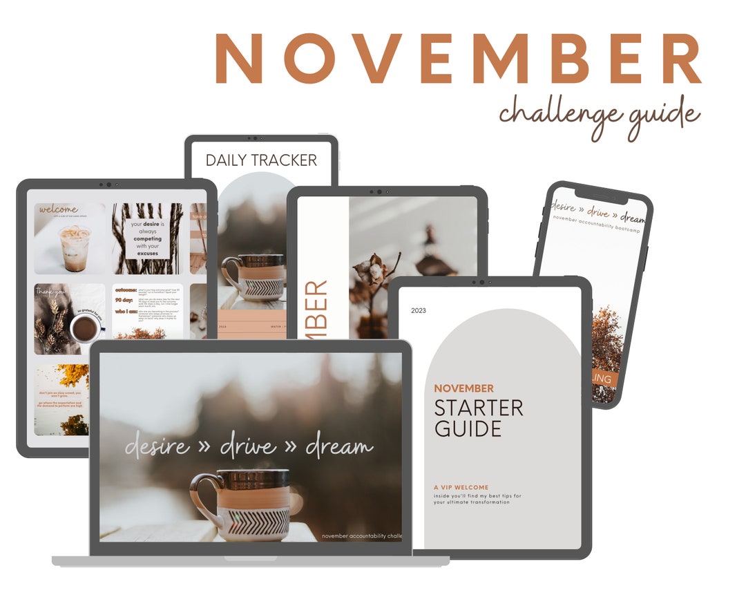 November Guide November Challenge Group Guide - Etsy