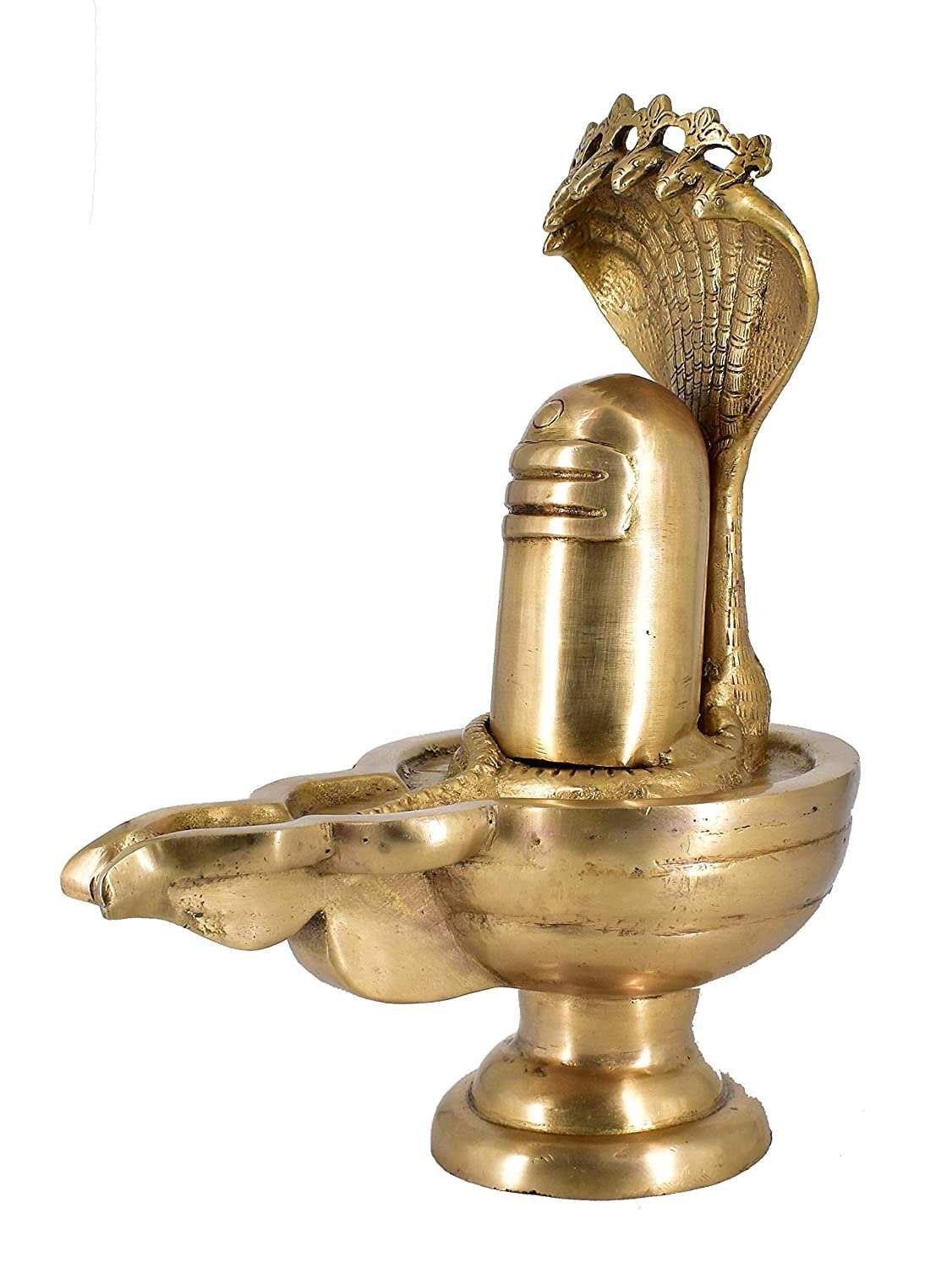 Lord Shiva Lingam Sculpture Shivling Brass Statue Home Decor Figurine