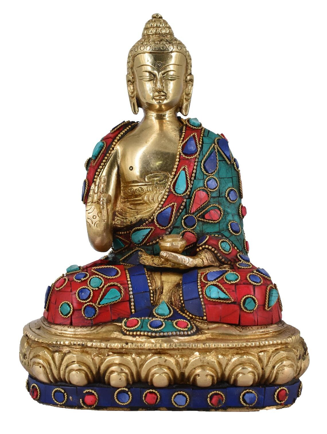 Lord Buddha Statue Blessing Murti für Home Decor Eingang Büro Etsy
