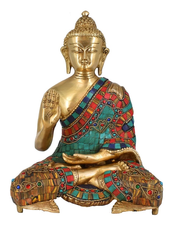 Lord Buddha Statue Blessing Murti for Home Decor Entrance Etsy