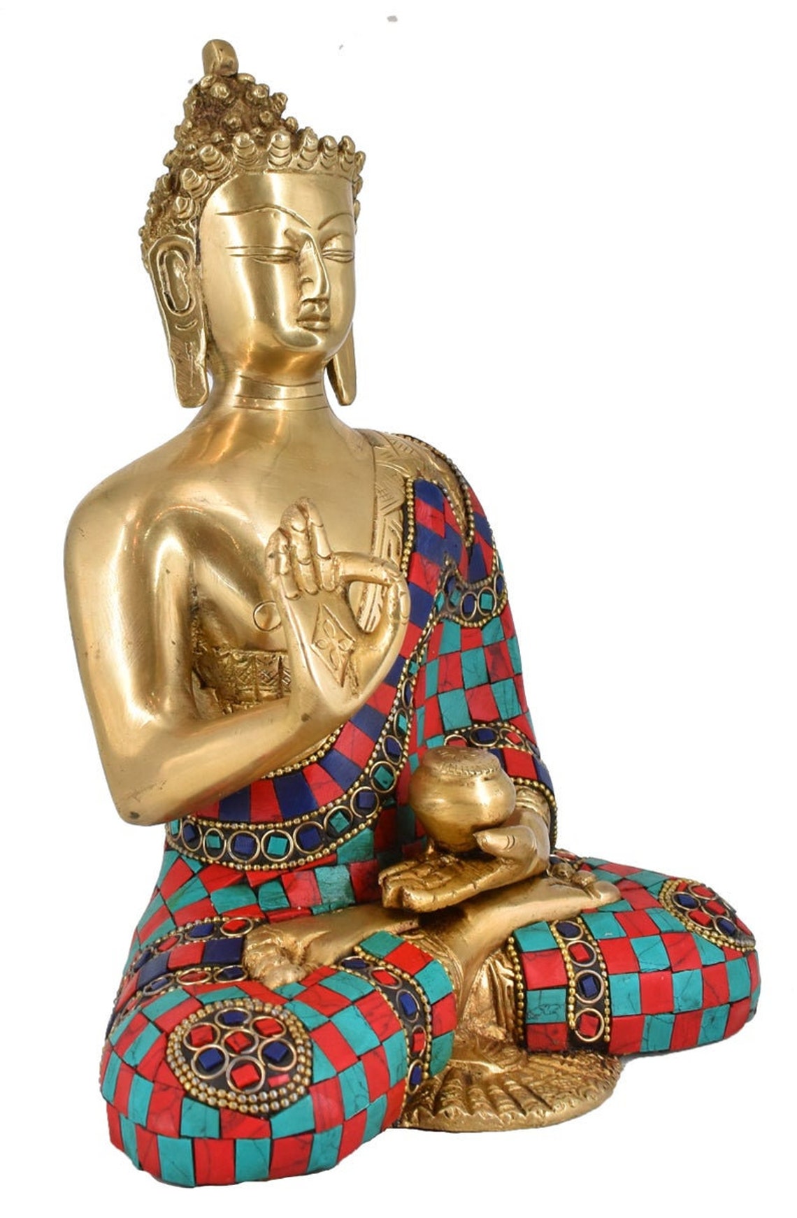 Buddha Statue Blessing Murti for Home Decor Entrance Office Etsy UK