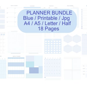 Printable Planner / Planner Bundle / Planner Refills / Weekly Planner ...