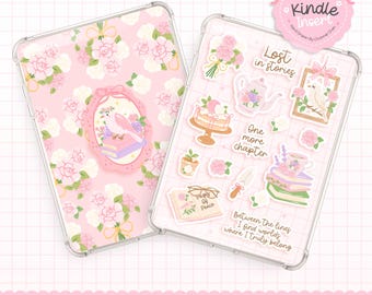 Flower Kindle Inserts, Bookish Kindle Case Insert, Kindle Case Inserts, Bookish Kindle Insert, Kindle Sticker Inserts, Cute Kindle Inserts