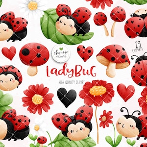 Ladybug clipart, cute ladybug png, bug clipart, love bug clipart