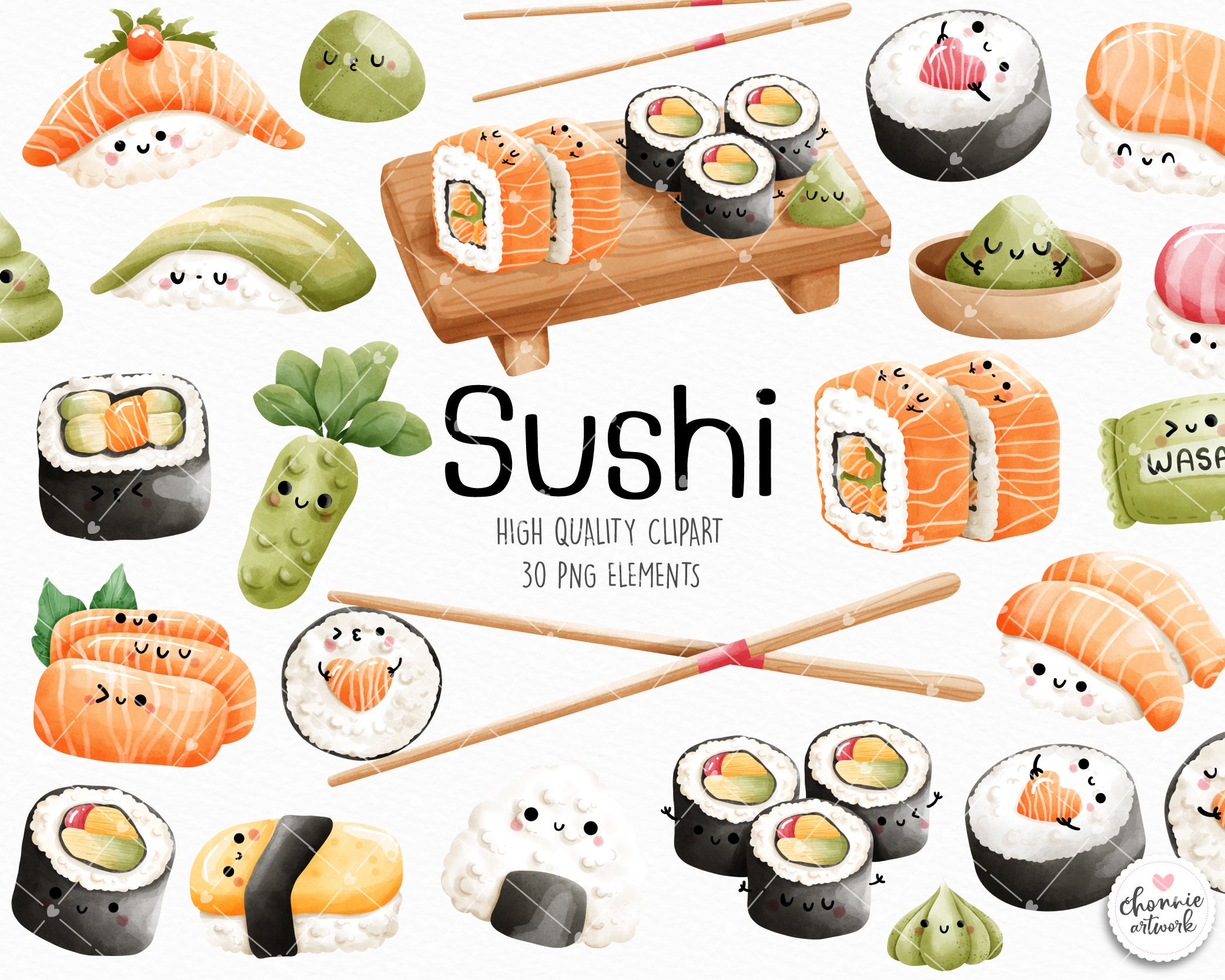 Cute sushi clipart - .de