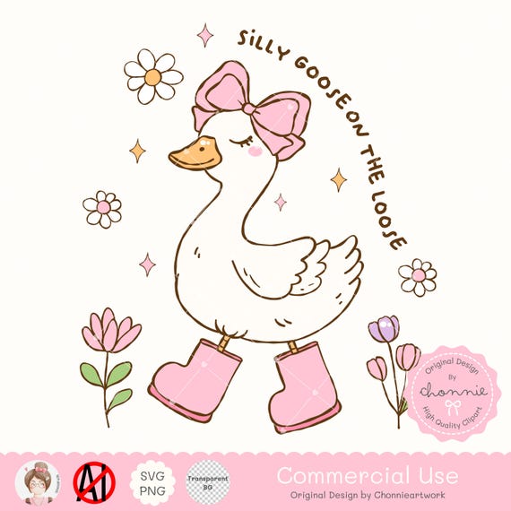 Silly Goose On The Loose PNG SVG, Silly Goose Meme Shirt, Silly Goose SVG file for Cricut  funny svg Goose shirt svg digital download