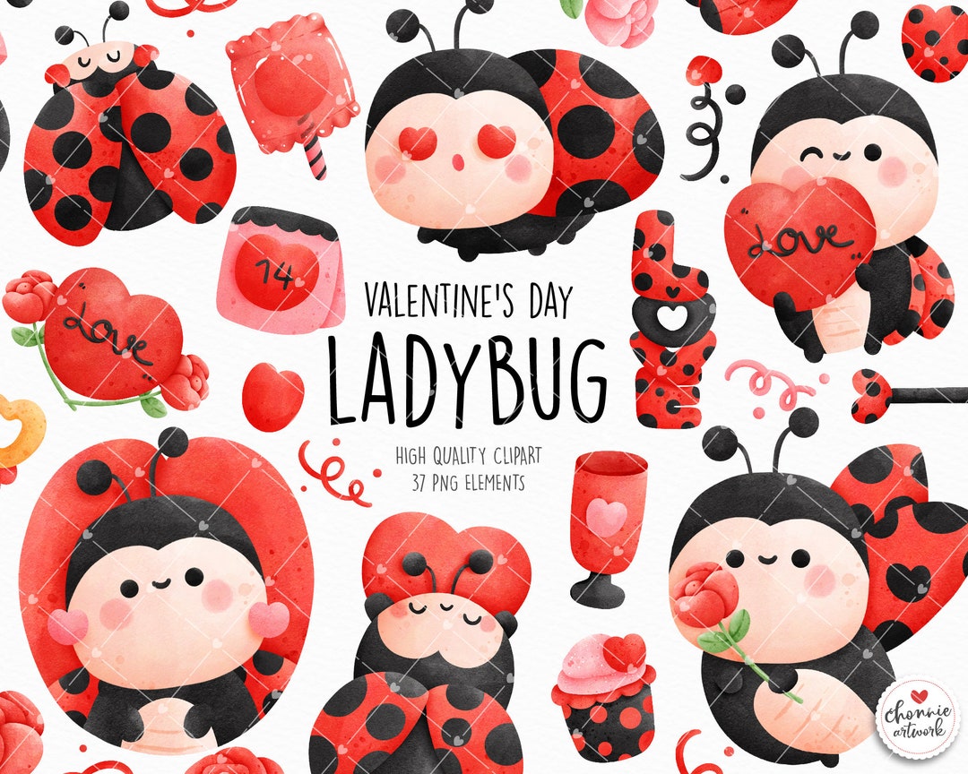 Ladybug clipart, cute ladybug png, bug clipart, love bug clipart By  Chonnieartwork