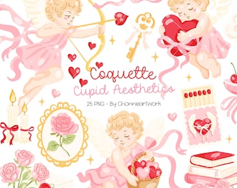Aesthetic Cupid,Cupid Clipart Angel,Cupid Clipart Svg,Baby Cupid Clipart, Valentine Cupid Clipart,Cupid Cliparts, Valentine Cuteness Clipart