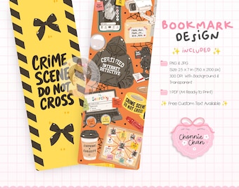 Internet Detective Bookmark, True Crime Meme Bookmark, Sleuth Starter Pack, True Crime Bookmark, Detective Bookmark Social Media Detective