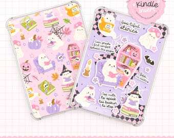 Kindle Inserts Halloween, Ghost Kindle Insert, Bookish Kindle Case Insert, Kindle Case Inserts, Bookish Kindle Insert,Kindle Sticker Inserts