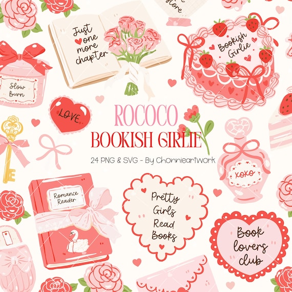Bookish Girl Clipart,Bookish Png Clipart,Clipart Bookish,Books Lovers Clipart, Bookish Girlie Png, Bookish Love Quote, Cute Bookish Stickers