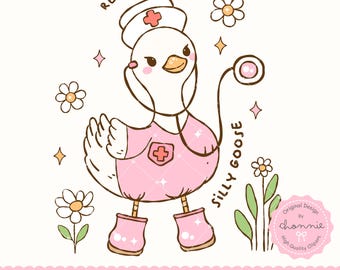 Registered Silly Goose PNG SVG, Silly Goose Meme Shirt, Silly Goose Nurse SVG file for Cricut funny svg Goose shirt svg digital download