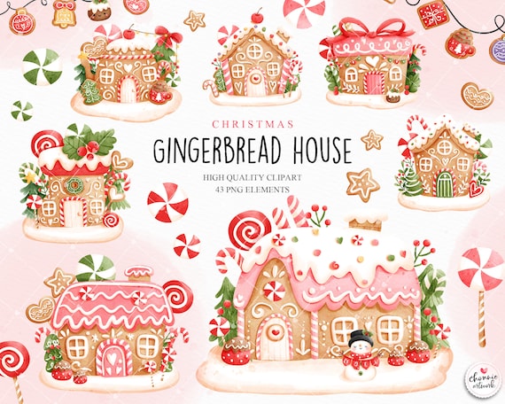christmas-gingerbread-houses-clipart-christmas-cookies-etsy-canada