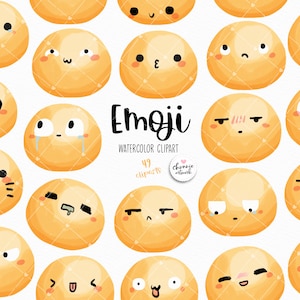 Emoji Face Clipart, Emoticon Clipart, Kawaii Emotions, Emoji smileys, Emoticon Clipart, Cute Emot