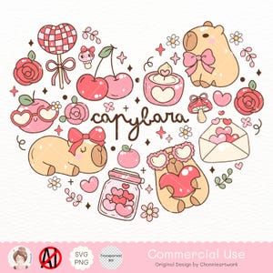 Capybara Lover Clipart, Cute Capybara Graphic, Groovy Capybara Clipart,Groovy Capybara Lover, Capybara Shirt, Coquette Capybara png svg