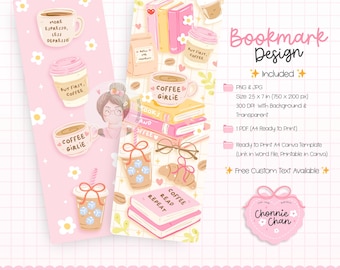 Books And Coffee Bookmark, Bookish Bookmarks, Bookish Coffee Lover, Coffee And Book Gift, Cozy Reading Books, Cute Bookmark, Bookmarks