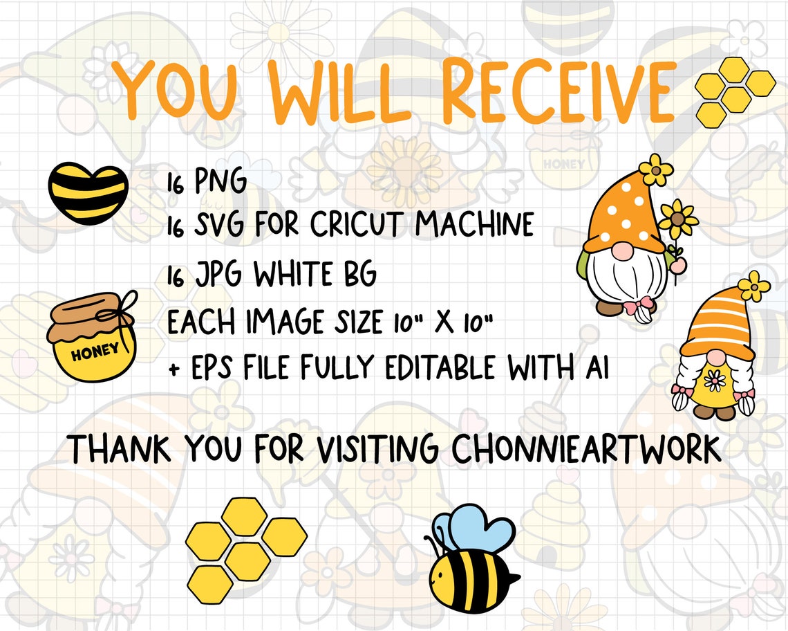 Download Bee Gnomes SVG Bee Gnomes SVG Bundle Bee SVG Bee Gnomes | Etsy