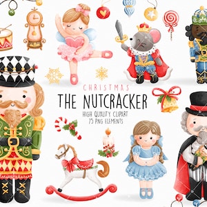 The Nutcracker clipart, Nutcracker ballet clipart, Nutcracker Christmas clipart, Christmas clipart