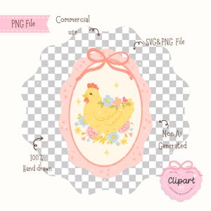 Kyckling Kawaii Clipart, Söt Kyckling Clipart, Kawaii Söt Kyckling, Jordbrukskyckling Clipart, Kyckling Clipart Reklam, Kyckling Clipart Söt bild 2