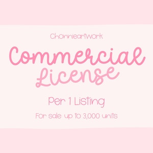 Extended Commercial License for 1 Listing for sale, up to 3,000 Units