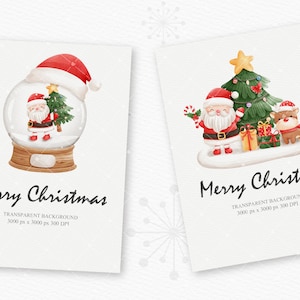 Christmas Clipart, Santa Claus Clipart, Christmas Santa PNG, Santa Clipart, Christmas Clipart image 2