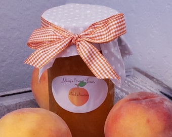 Peach Preserves 8oz jar.